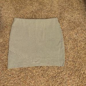 Cross Front Patterned A-line Skirt